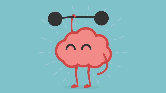 brain lifting weights